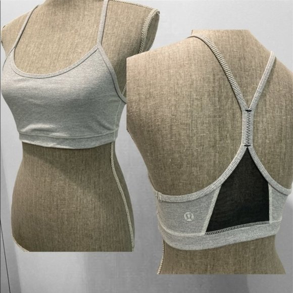 LULULEMON Energy Grey Flow Y Longline Bra Medium Support 6​​ - Picture 2 of 9